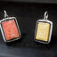 เลี่ยมผ่าหวายเงินแท้ พัสติกกันน้ำ Sterling Silver 925 NSSV2648