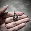 เลี่ยมจับขอบผ่าหวาย เหรียญหัวนะโมทรงกลมSterling Silver 925 NSSV3355