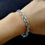 สร้อยข้อมือ ลายคชกริต Sterling Silver 925 ตะขอ Star of David T-Bar NSBL2585