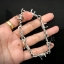 สร้อยข้อมือเงินแท้ลายโซ่ลวดหนาม Sterling Silver 925 NSBL2239