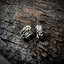 ต่างหูห่วงเงินแท้ ลายกราฟฟิกลายน้ำ Sterling Silver 925 NSER1723
