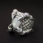 แหวนเงินแท้ฝังด้วยมูนสโตนสีรุ้งแท้ Rainbow Moonstone Sterling Silver ring 925 NSRG1916