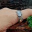 แหวนงูคู่ หน้าแหวนเรียบ (สามารถสลักอักษรได้) Sterling Silver 925 NSRG2792