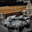 สร้อยข้อมือเงินแท้ หัวกะโหลก Sterling Silver 925 NSBL1832