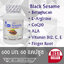 งาดำ เซซามิน ตรา บลูเบิร์ด Black Seasame ขนาด 600 มิลลิกรัม 60 แคปซูล
