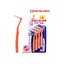 แปรงซอกฟัน Dentalpro L shape ด้ามโค้ง เบอร์ 3 (สีส้ม) 4ชิ้น (ด้าม L ขนทรงกรวย) ขนาด 1.0 mm 1เเพค