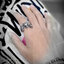 แหวนมังกร ด้านข้างเลข 8 เนื้อเงินแท้รมดำ Sterling Silver 925 NSRG3080