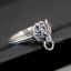 แหวนเงินแท้ หมาป่าคาบห่วง (Wolf) Sterling Silver 925 NSRG2047