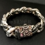 สร้อยข้อมือเงินแท้ สไตล์กอธิก เรียบสลับลาย Sterling Silver 925 NSWB1721