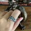 แหวนเงินแท้ลายมังกร ทรงแหวนปลอกมีด Sterling Silver 92.5% NSRG2687