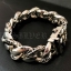 สร้อยข้อมือเงินแท้ สไตล์กอธิก เรียบสลับลาย Sterling Silver 925 NSWB1721