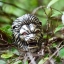 แหวนสิงห์โต ฝังตาสีกาเนต Panthera leo Sterling Silver 925 NSRG1244