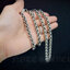 สร้อยเงินแท้ ลายถัก ตะขอก้ามปูตัวใหญ่สลักดาวหกแฉก Sterling Silver 925 NSNL2532