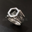 กรอบแหวน เงินแท้ กรอบแหวนหลวงพ่อรวย Sterling silver 925 NSRG2208