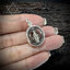 เลี่ยมกรอบพระ ผ่าหวาย ตามทรงพลาสติกแบบกันน้ำ Sterling Silver 925 NSSV3025